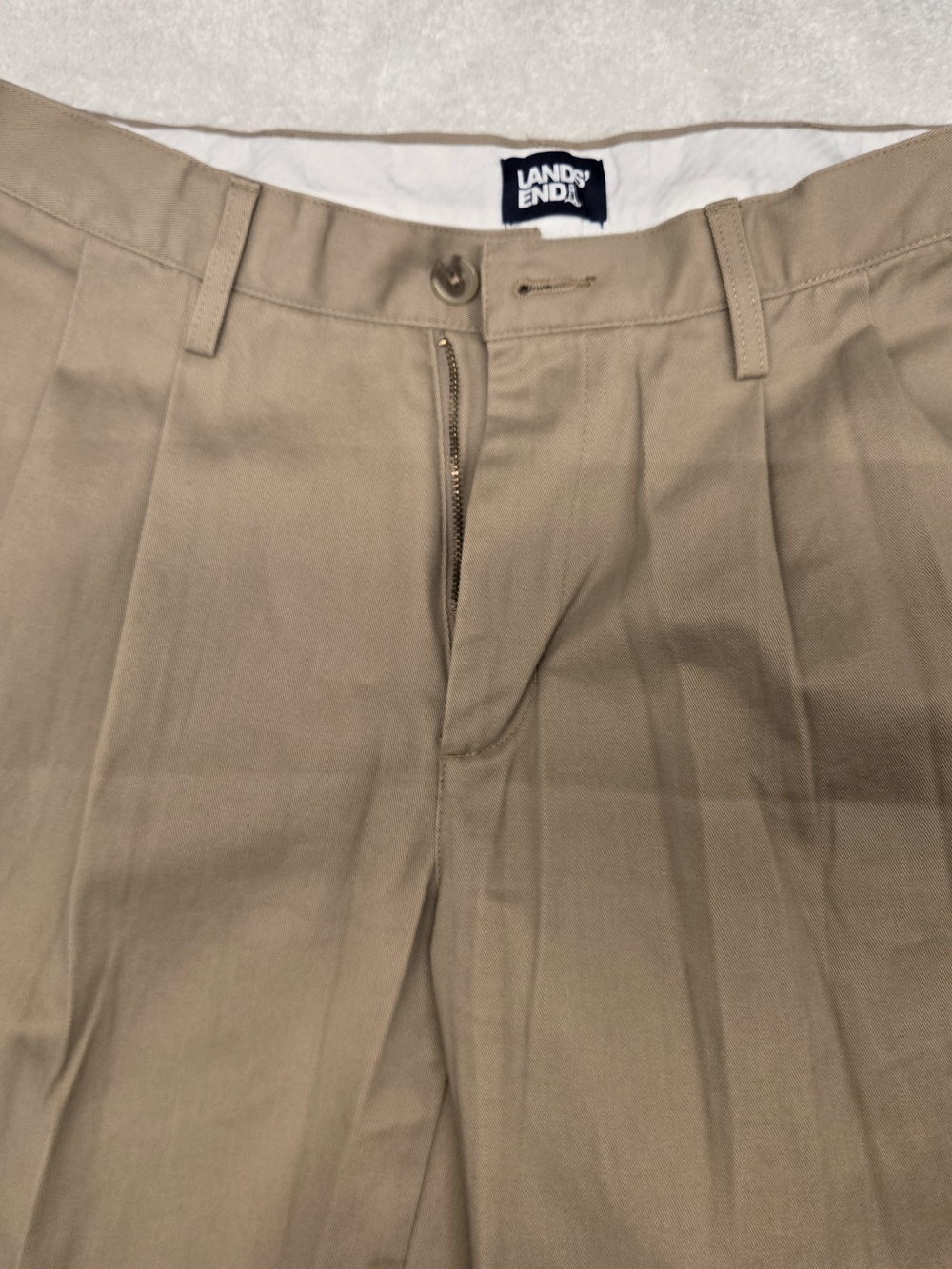 Lands' End Men's Chino Pants in Tan